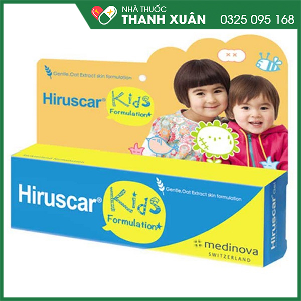 Hiruscar Kids gel chăm trị sẹo và sẹo thâm cho trẻ em